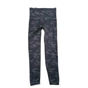 Spanx $68 XL Look at Me Now Leggings Black Camo Print Seamless Pants NWT NEW